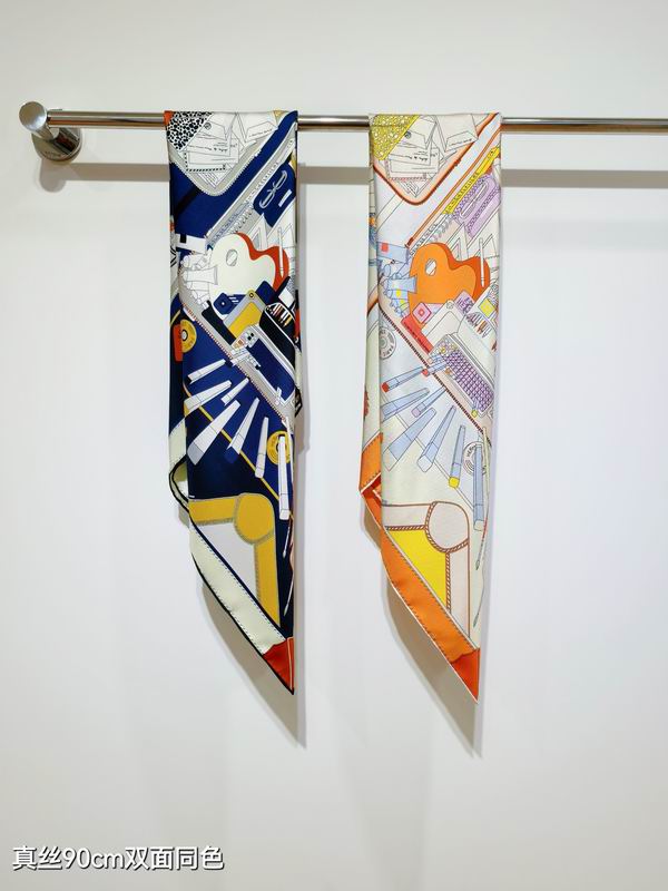 Hermes silk scarf 90X90cm E0509121